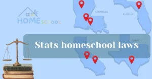 Illustration comparing homeschool laws and key statistics across different countries worldwide